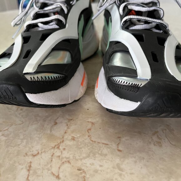 Stella McCartney Sz 8 Womens Solarglide Collab Sneakers Black Silver Green - Picture 3 of 15